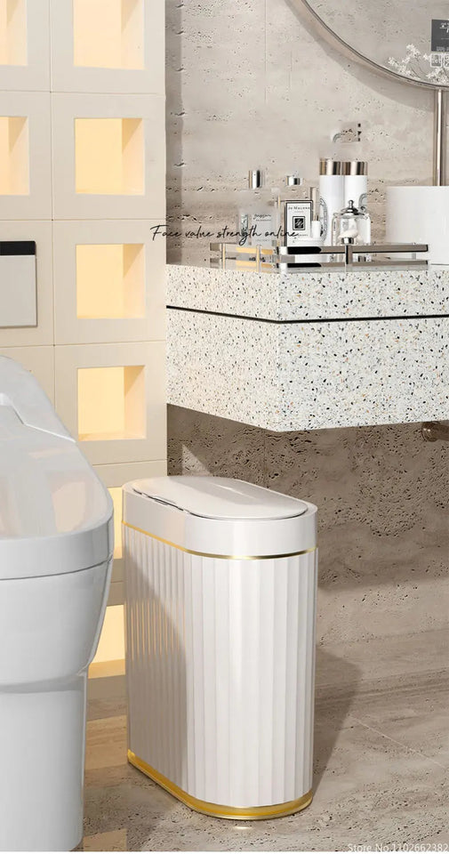 7L/9L Smart Trash Can Electronic Automatic Smart Sensor Garbage Bin Household Toilet Waste Garbage Can for Kitchen Bathroom Aimak Store