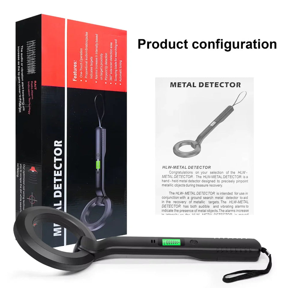 Metal Detector IP66 Waterproof Portable High Sensitivity Metal Detector Underground UnderwaterMultipurpose Metal Finder Aimak Store