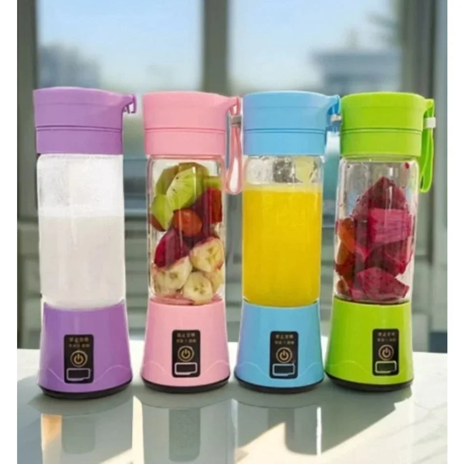 Portable Mini Blender for Shakes and Smoothies Rechargeable USB 380ML Traveling Fruit Juicer Cup Hand Fruit Blender Juicing Cup Aimak Store