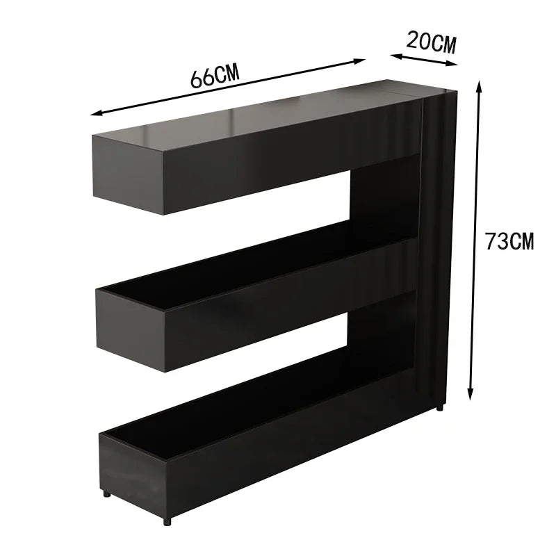 Nordic Space-saving Iron Art Coffee Table Home Living Room Furniture Gap Bookshelf Floor-to-ceiling Bay Window Storage Rack Aimak Store