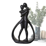 Contemporary Embrace Sculpture: Stylish Abstract Art Piece for Elegant Living Room & Home Decor Aimak Store