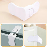 Plastic Baby Safety Lock Anti-Pinching Drawer Locks Cabinet Lock Refrigerator Lock Buckle Children Protection For Household Tool Aimak Store