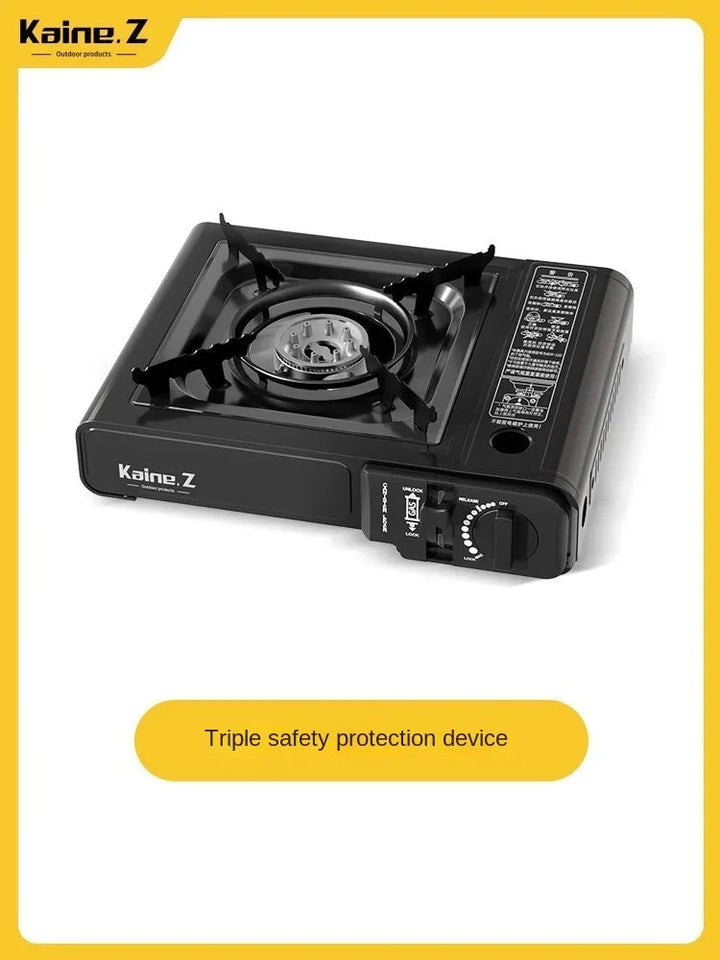 [Without Gas Cylinder]Portable Gas Powered Stove Burner Household Stainless Steel Camping Gas Stove Outdoor Butane Gas Cooktops Aimak Store