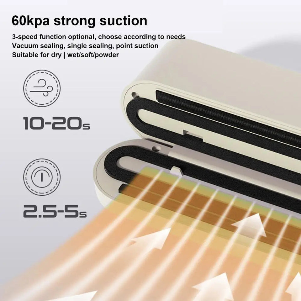 Charging Cordless Automatic Pump Cordless Food Preservation Vacuum Sealers Food Storage Sealing Machine Compact Machine Aimak Store