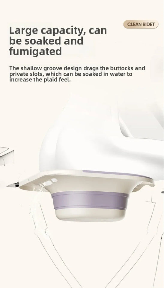 Ergonomic Foldable Toilet Sitz Bath, Soaking Basin Portable Design, for Pregnant Women and Hemorrhoid Patients Treatment Care Aimak Store