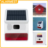 433MHZ Wireless Solar SIren Sound Light Flash Alarm Outdoor Alarm Horn for PGST GSM Home Security Alarm System Aimak Store