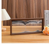 3D Sandscape Moving Sand Art Picture Wooden Frame Quicksand Liquid Hourglass Craft Flowing Sand Painting Office Home Decor Gifts Aimak Store
