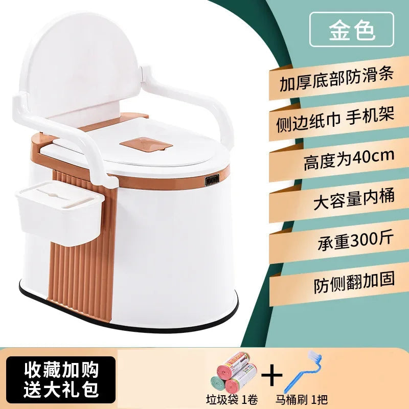 Portable and Portable Toilet for Household Use Urinal for Elderly People When Getting Up At Night and Toilet for Pregnant Women Aimak Store