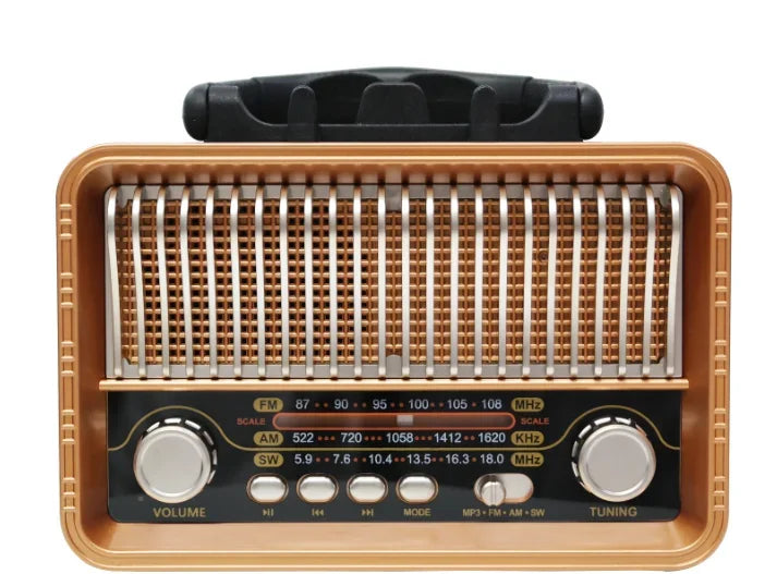 Hifi Portable Retro DSP Radio Classic FM AM SW Radio Rechargeable Bluetooth5.4 Speaker Support TF Card USB A Aimak Store