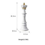 Chess Pieces Statue Resin King Queen Figure For Interior Home Living Room Office Sculpture Study Decoration Piece Ornament Aimak Store