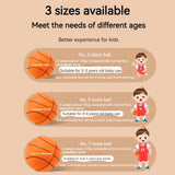 Foam Basketball Silent Mute Ball For Kids Indoor Safe Soft Squeezable Bouncing Toy No Noise Play Gym Home Training Aimak Store