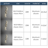 LED Wall Lamp Smart Remote Control Bedroom Bedside Living Room Staircases 60/80/100/120CM Led Home Lighting Wall Sconces Lustre Aimak Store