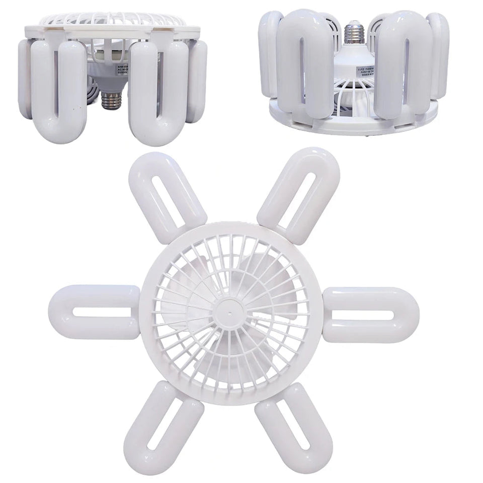 E27 Silent Ceiling Fan Light Ceiling Fan Light Bulb 3 Speed Adjustable 60W Remote Control Electric Fan Chandelier Eye Protection Aimak Store