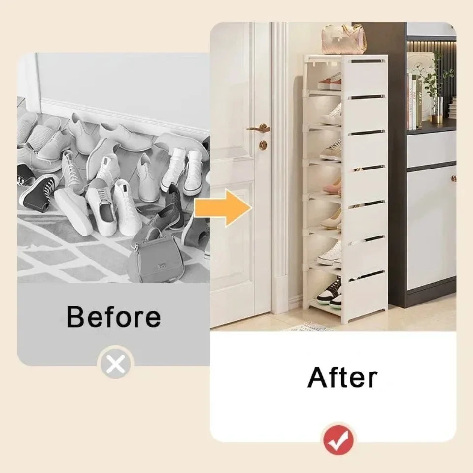 Multiple Layers Shoe Organizer Shoe Rack Organizer Space Saving Rack For Wall Corner Stackable Shelf  Adjustable Saving Cabinet Aimak Store
