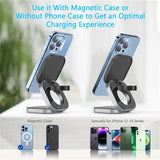 3 In 1 Foldable Magnetic Wireless Charger Stand For iPhone 16 15 14 Samsung IWatch AirPods 3/2 Station Dock Fast Charging Holder Aimak Store