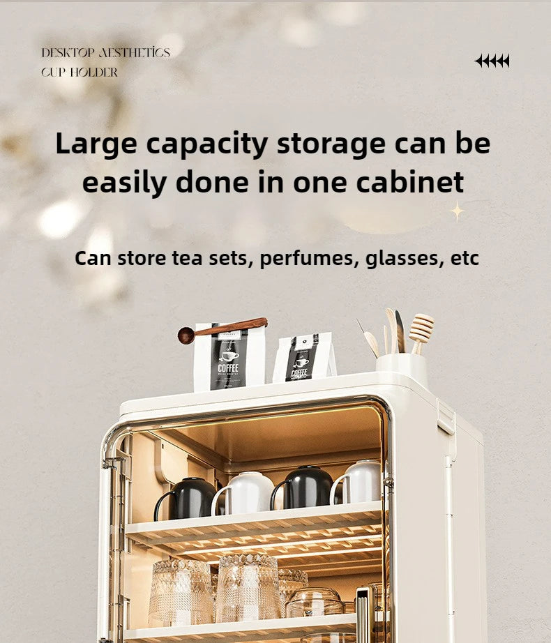 Dustproof Cup Storage Rack Desktop Tea Cup Holder Water Cups Holder Tea Set Storage Box Coffee Mug organizer Aimak Store