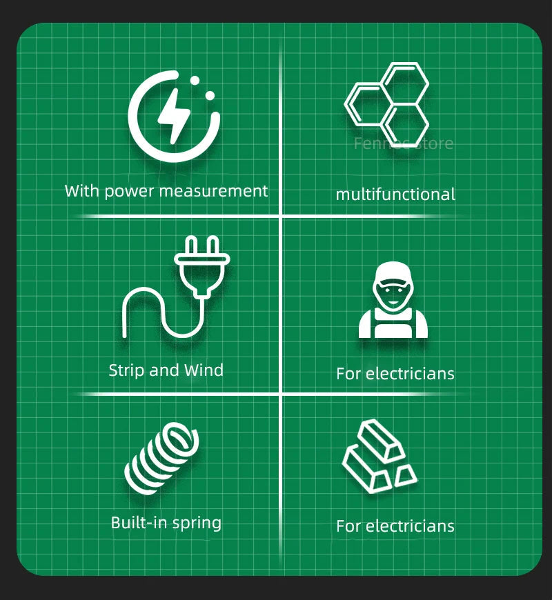 LAOA 8-In-1 Stainless Steel Multifunctional Wire Stripping Pliers LA324107 LA324108 Electric Measuring and Electricians Aimak Store