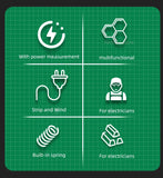 LAOA 8-In-1 Stainless Steel Multifunctional Wire Stripping Pliers LA324107 LA324108 Electric Measuring and Electricians Aimak Store