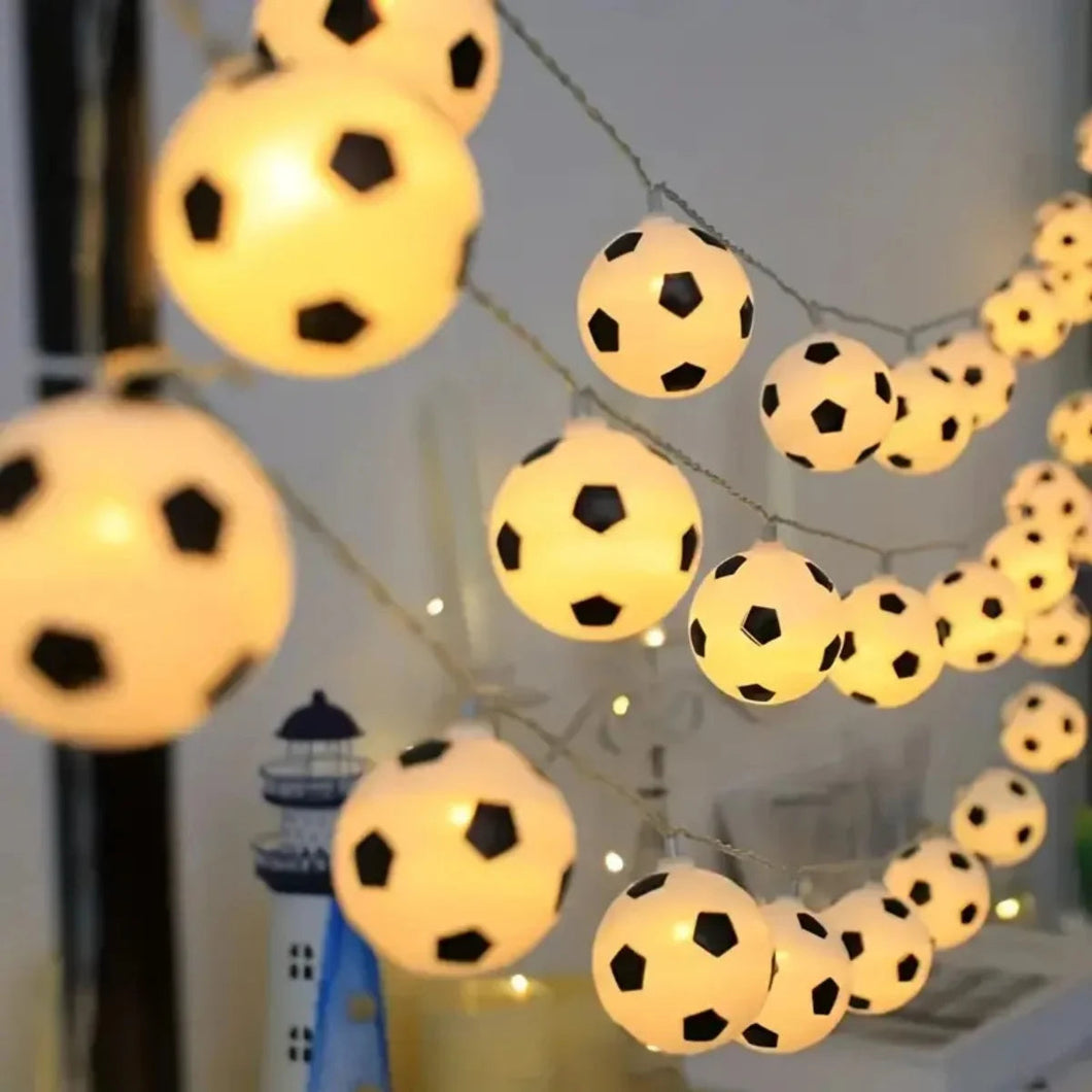 1pc 10/20LED Football String Lights Creative Atmosphere Lamp Battery Powered For Restaurants Window Displays Room Holiday Decor Aimak Store