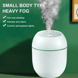 USB Portable Air Humidifier 250ML Essential Oil Diffuser 2 Modes Auto Off with LED Light for Home Car Mist Maker Face Steamer Aimak Store