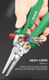 LAOA 8-In-1 Stainless Steel Multifunctional Wire Stripping Pliers LA324107 LA324108 Electric Measuring and Electricians Aimak Store