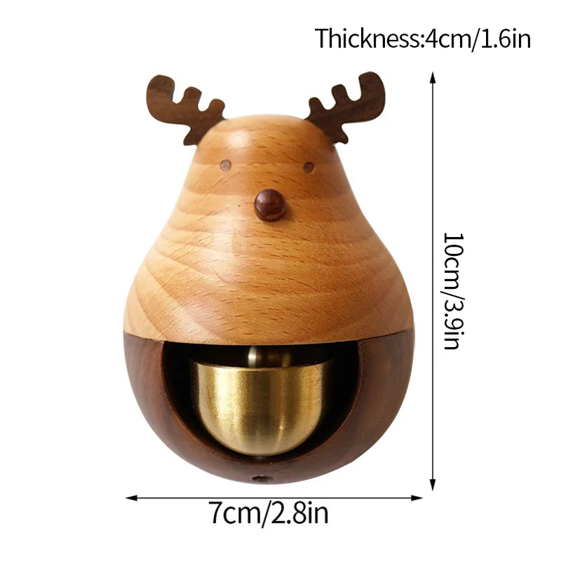 Wooden Door Bell Japanese Wind Chime Room Decor Home Front Doorbell Landscape Bell Garden Decoration Shopkeeper Remind Bell 풍경 종 Aimak Store