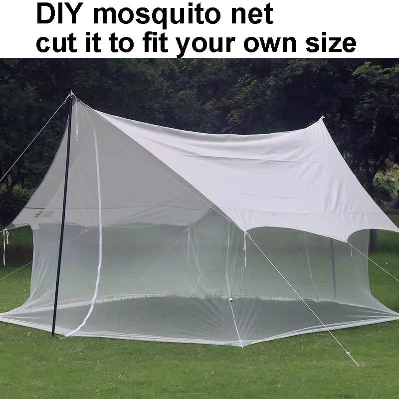 DIY Mosquito Net Black Camp Outdoor Hunt Garden Dormitory Tent Picnic Camping Cut Fit Size Mosquito Nets 2*3m 3*5/15m Netting Aimak Store