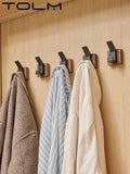 Walnut Coat Wall Hook Wall Hanging Coat Rack for Bathroom Kitchen Bedroom Hallway Wall Hooks Coat Clothes Holder Aimak Store