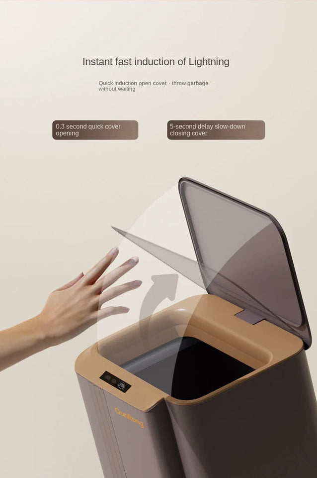 12-14-17-20L Smart Trash Can Automatic Sensor Garbage Can For Bathroom Kitchen Garbage Cube Living Room Recycle Bins Home Access Aimak Store