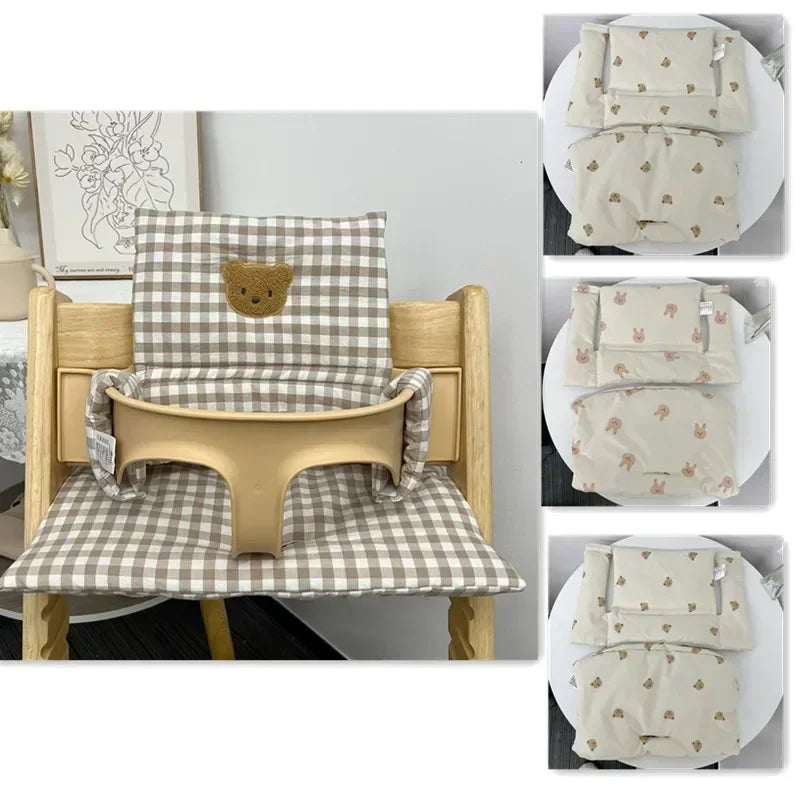 Soft Highchair Cushion Washable Baby Dinner High Chair Seat Cushion Liner Mat Pad Back Cushion for Stokk Trip Trap High Chair Aimak Store