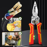 8-in-1 Multi-function Wire Stripper Electricians Voltage Testing Cable Cutting Scissors Crimping Pliers Aimak Store