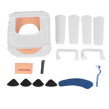 Commode Chair Commode Shower Chair Detachable Folding Non Slip Strong Load Bearing Toilet Safety Chair for Bathroom Squat Toilet Aimak Store