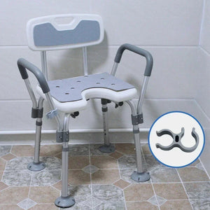 Adult bath chair Bathroom Chair Shower Seat Adjustable Height Shower Chair for Senior Bath Chair for Elderly Bathroom Stool Aimak Store