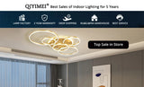 QIYIMEI Modern Ceiling Lights LED Luster Indoor Lighting For Bedroom Hall Living Kids Room Acrylic Lamps Fixture Frame 175-260V Aimak Store