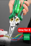 LAOA 8-In-1 Stainless Steel Multifunctional Wire Stripping Pliers LA324107 LA324108 Electric Measuring and Electricians Aimak Store