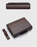 Leather Executives Briefcases For Men Designer Business Tote Bag Wallet Handbag Shoulder Ipad Square Side Crossbody Bag Document Aimak Store