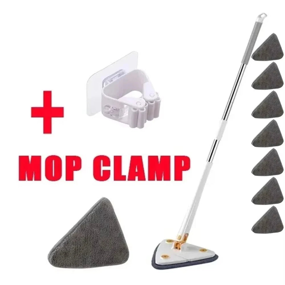 Triangle Mop 360 Rotatable Extendable Adjustable 110 Cm Cleaning Mop For Tub Tile Floor Wall Cleaning Mop Deep Cleaning Mop Aimak Store