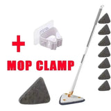 Triangle Mop 360 Rotatable Extendable Adjustable 110 Cm Cleaning Mop For Tub Tile Floor Wall Cleaning Mop Deep Cleaning Mop Aimak Store