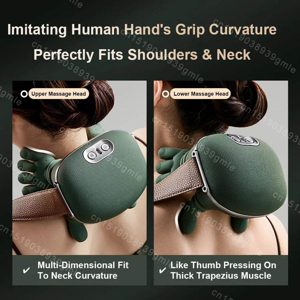 N7 Master Hand Shoulder and Neck Massager Cervical Spine Massager Trapezius Neck Massager Hot Compress Electric Cervical Aimak Store