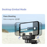 Q18 Desktop Following the shooting Mode Gimbal Stabilizer Selfie Stick Tripod with Fill Light for iPhone Cell Phone Smartphone Aimak Store