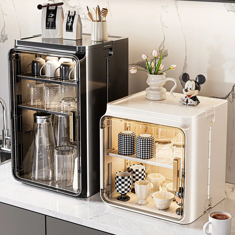 Dustproof Cup Storage Rack Desktop Tea Cup Holder Water Cups Holder Tea Set Storage Box Coffee Mug organizer Aimak Store