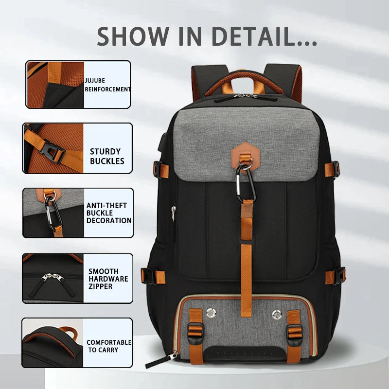 Outdoor backpack for travel, 50L waterproof camping backpack for women and men, backpack with shoe compartment Aimak Store