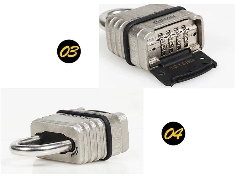1/2Pcs Master Lock ProSeries Stainless Steel Anti-theft Waterproof Padlock Home Dormitory Outdoor Password Lock 1174 Aimak Store