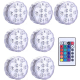 10 LEDs Submersible Light with Remote Control Underwater Night Lamp for Pool Vase Bowl Wedding Party Decoration Underwater Light Aimak Store