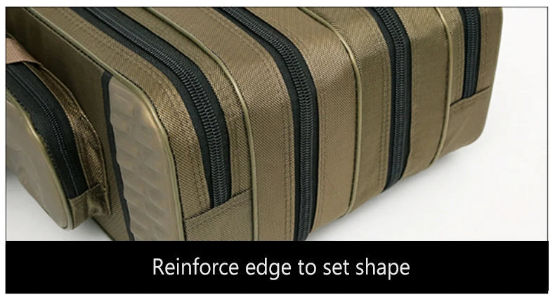 NON-Foldable 2/3/4 Layer Fishing Rod Tackle Bag 80/100/120/130CM Multifunctional Fish Reel Lure Line Tools Storage Case Gear Aimak Store