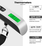 110lb/50kg Portable Electronic Hand Luggage Scale LCD Digital Display Balance Scale Suitcase Travel Weighs Baggage Weight Tool Aimak Store