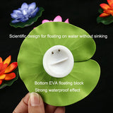 1PC Artifical Floating Lotus Night Light 10cm Flower Lotus Lamp Waterproof Lights Christmas Garden Pool Pond Fountain Decoration Aimak Store