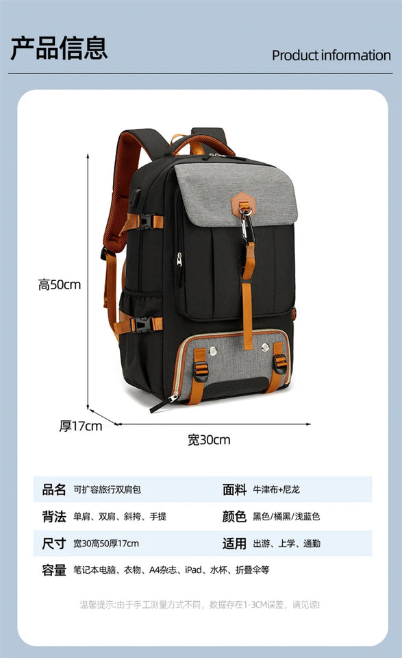 Outdoor backpack for travel, 50L waterproof camping backpack for women and men, backpack with shoe compartment Aimak Store
