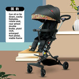 Ultra-light Foldable Baby Stroller Child High Viewpoint Sit-Lie Baby Pushchair Infant Pram Toddler Walker Kids Wheelbarrow Aimak Store
