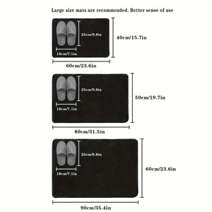 Special-shaped bathroom diatom mud absorbent floor mat toilet non-slip foot mat door mat entrance mat Aimak Store